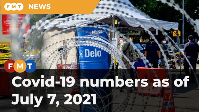 Covid-19 numbers as of July 7, 2021
