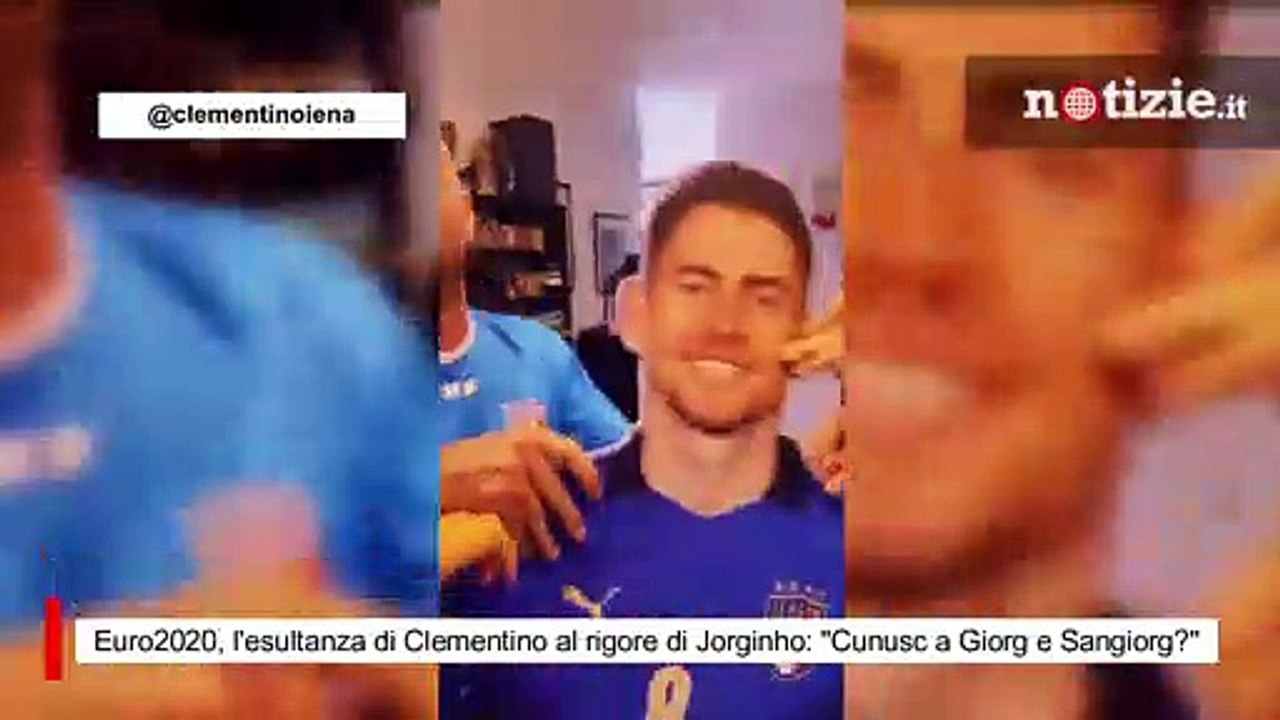Euro2020, l'esultanza di Clementino al rigore di Jorginho: "Cunusc a Giorg e Sangiorg?"