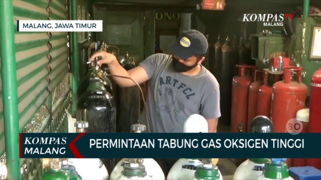 Ketersediaan Tabung Gas Oksigen Langka di Malang, Isi Ulang Masih Bisa Dilakukan