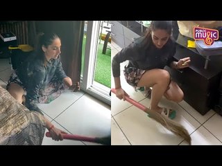 ಇದಕ್ಕಿಂತ ಒಳ್ಳೆ ವರ್ಕೌಟ್ ಯಾವುದೂ ಇಲ್ಲ..! Ragini Dwivedi Sweeps House During Lockdown