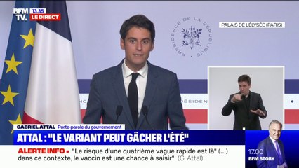 Gabriel Attal: "On soutient toujours les initiatives qui permettent de favoriser le recours à la vaccination"