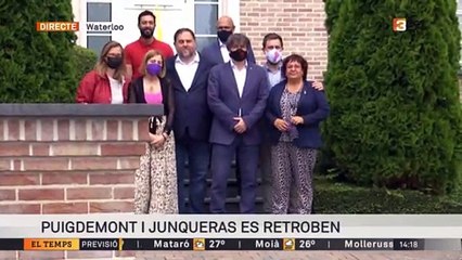 Puigdemont i Junqueras es retroben a Waterloo