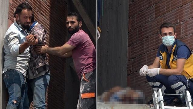11. kattan düşen adam yaşamını yitirdi! Oğlu babasının başında gözyaşlarına boğuldu