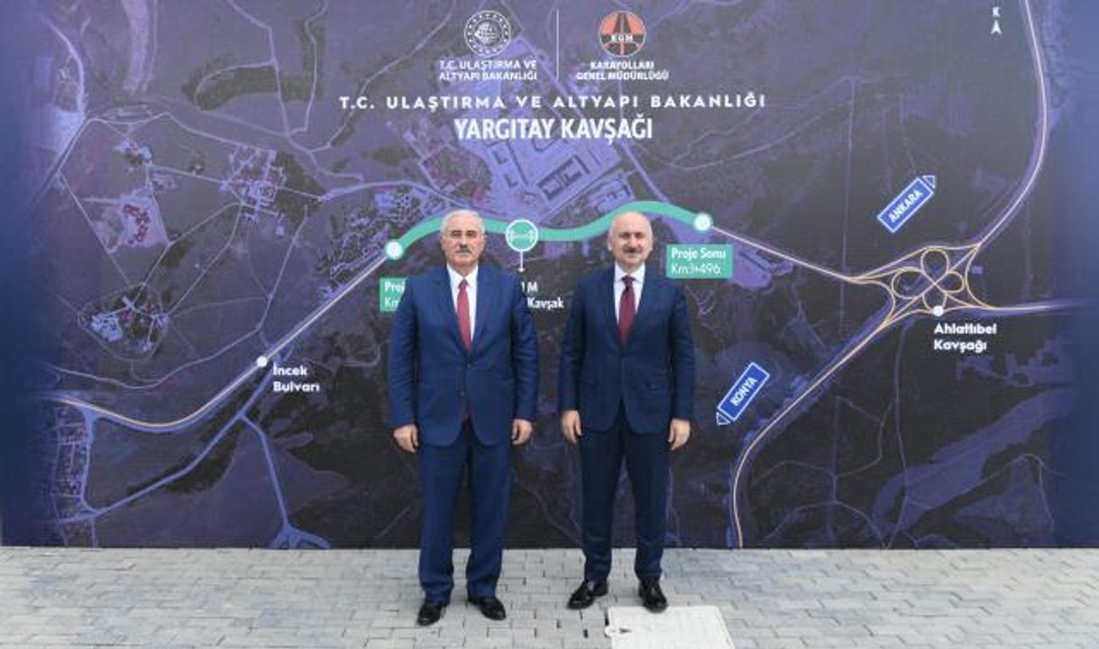 Son dakika gündem: Bakan Karaismailoğlu, İncek Yargıtay Kavşağı'nda devam eden yapım çalışmalarını inceledi
