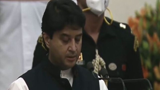 Cabinet reshuffle: Jyotiraditya Scindia takes oath as Union minister