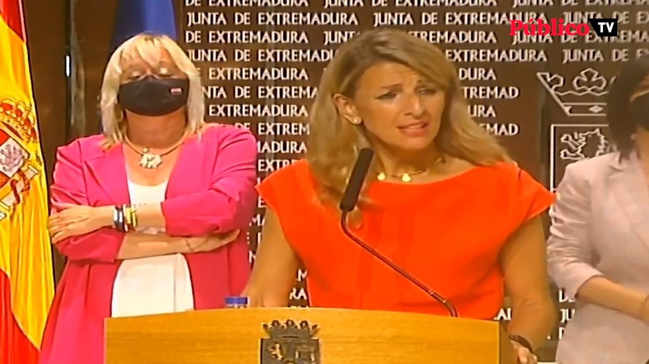 Yolanda Díaz desmiente una crisis en el Gobierno de coalición