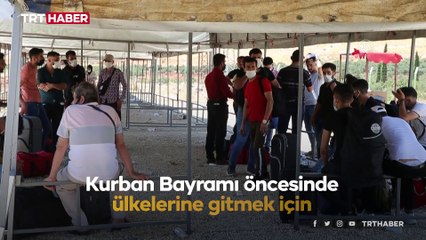 Suriyelilerin bayram öncesi ülkelerine geçişleri sürüyor