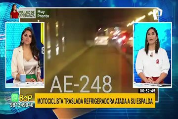 Miniván impide paso de patrullero e invade vía del Metropolitano