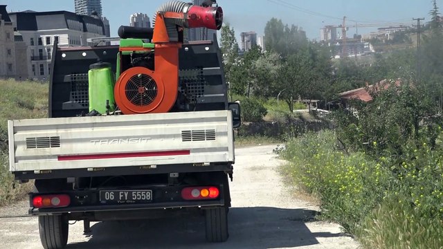 Çankaya Belediyesi, Havaların Isınmasıyla Birlikte İlaçlama Çalışmalarına Hız Verdi