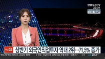 상반기 외국인직접투자 역대 2위…71.5% 증가