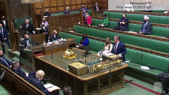 Boris Johnson defends common sense when wearing face masks as Keir Starmer warns of 100,000 cases a day