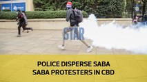 Police disperse Saba Saba protesters in CBD