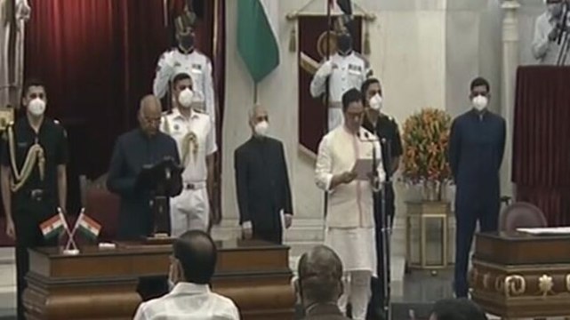 Cabinet reshuffle: Kiren Rijiju sworn in as Union minister