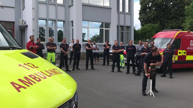 Action de protestation des pompiers
