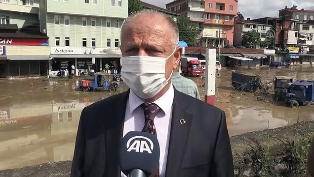 ZONGULDAK - Kuvvetli sağanak nedeniyle dere taştı - Ereğli Kaymakamı Çorumluoğlu