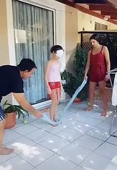 Playing jumping rope