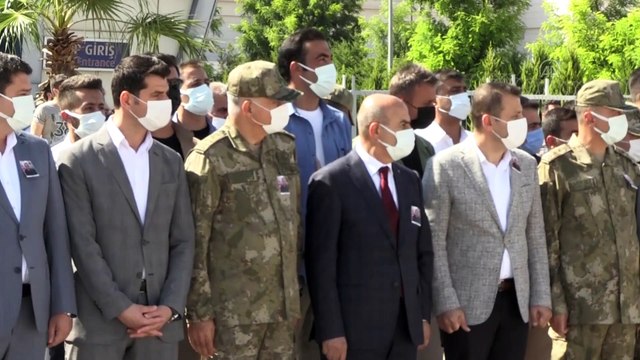 MARDİN - Şehit Piyade Astsubay Cihan Çifcibaşı'nın naaşı memleketine uğurlandı (2)