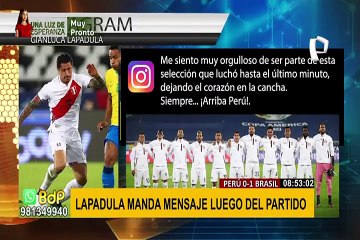 Lapadula: "Me siento muy orgulloso de ser parte de esta selección"