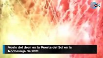 Vuelo del dron en la Puerta del Sol en la Nochevieja de 2021