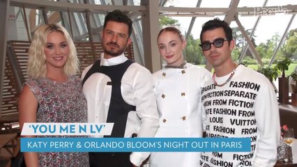 Katy Perry and Orlando Bloom Pose With Sophie Turner and Joe Jonas at Louis Vuitton Event