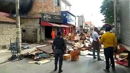 Incêndio em galpão em Contagem