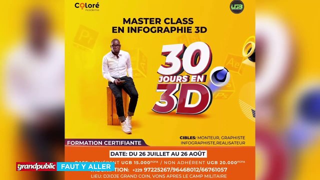 BÉNIN | 30 JOURS DE MASTER CLASS EN MOTION DESIGN : UNE COLLABORATION DE COLORÉ ACADEMIE & UGB