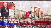 Cumhurbaşkanı Erdoğan, TOKİ anahtar teslim töreninde açıklamalarda bulundu