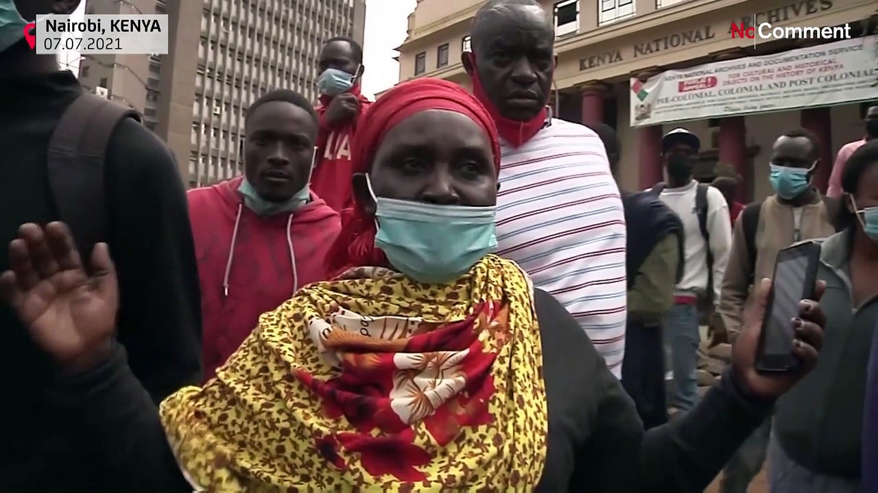Kenya protesters clash with police at lockdown demo
