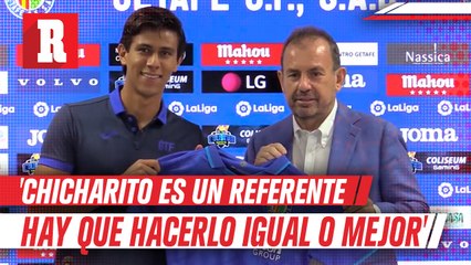JJ Macías en presentación con Getafe: 'Chicharito es un referente, hay que hacerlo igual o mejor'