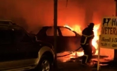 TAMİRE GÖTÜRÜLEN OTOMOBİL YANDI