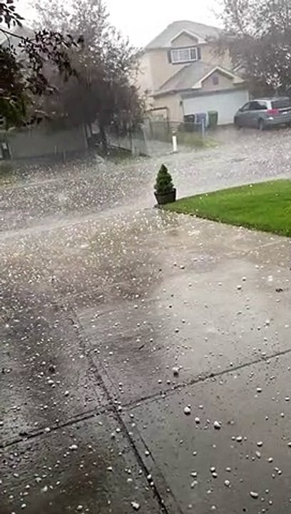 High Winds and Hail Follow Heatwave