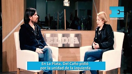 En La Plata, Del Caño pidió  por la unidad de la izquierda