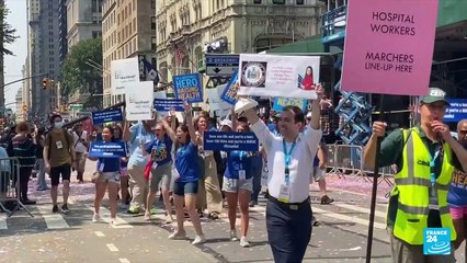 New York honors pandemic 'heroes' with parade
