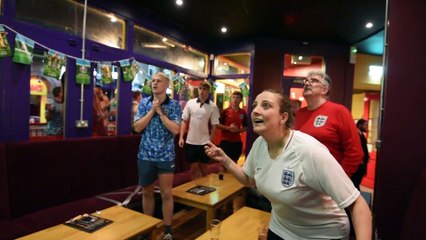 EURO 2020:  Celebrations at the final whistle in Wigan