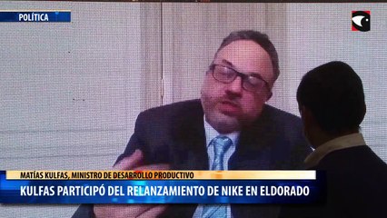 Descargar video: Kulfas participó del relanzamiento de nike en eldorado