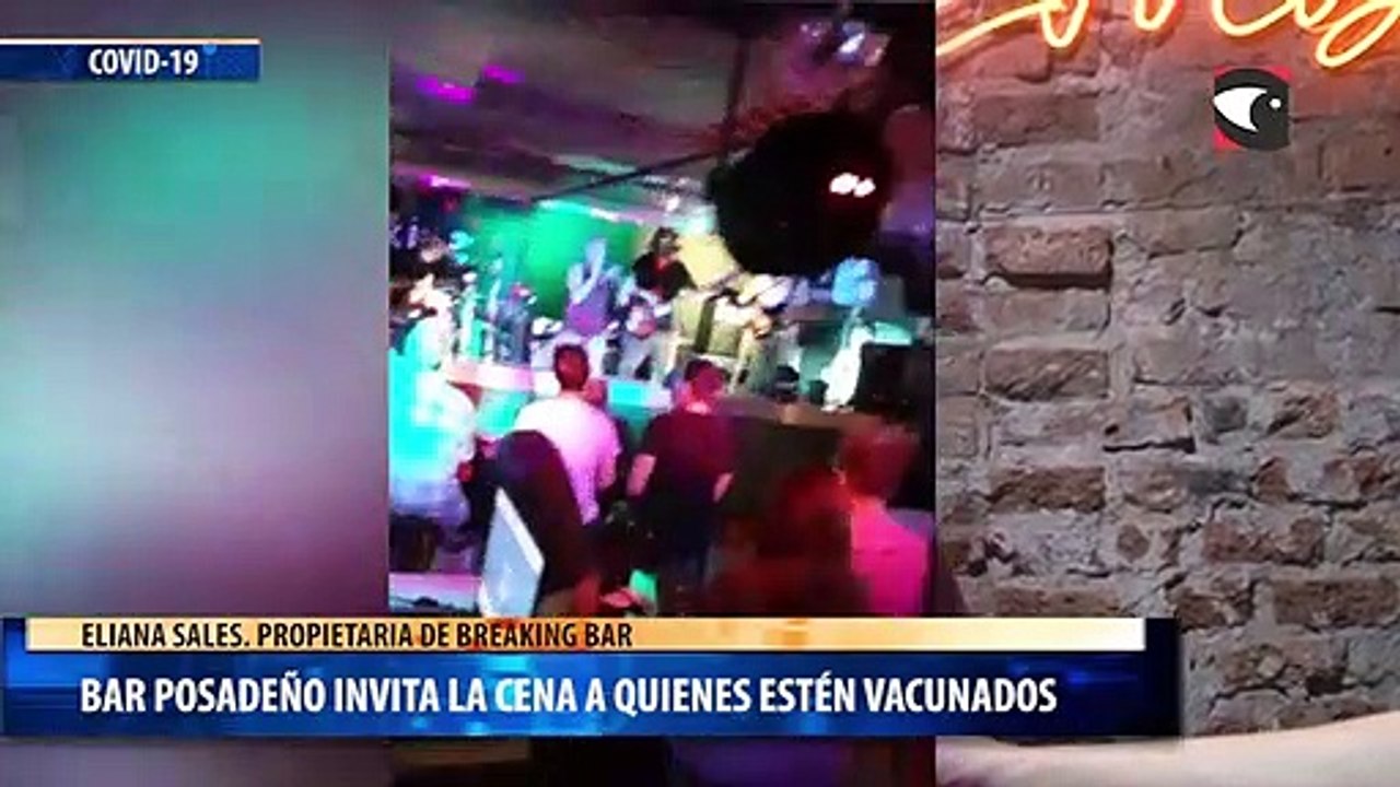 Bar posadeño invita la cena a quienes estén vacunados