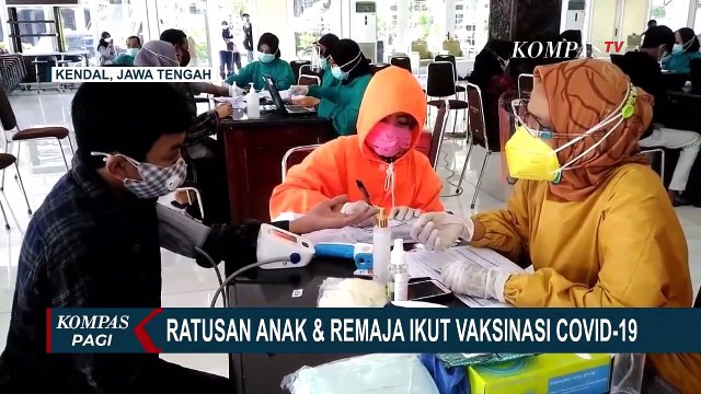 Antusiasme Anak dan Remaja di Kendal Ikuti Vaksinasi Covid-19