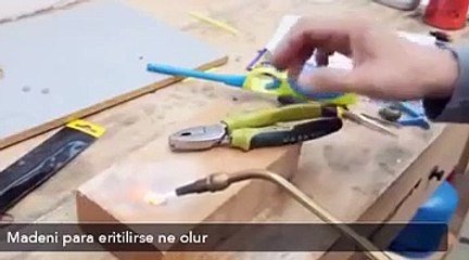 Madeni para eritilirse ne olur?