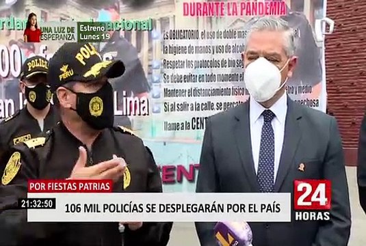 Policía Nacional lanza plan de operaciones para Fiestas Patrias del Bicentenario