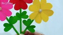Super easy making paper flower for kids | cara mudah bunga dari kertas origami