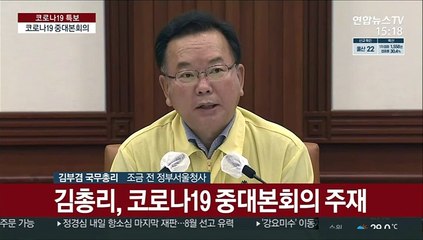[현장연결] 김총리 "수도권 경증환자 증가…확진자 25% 비수도권"