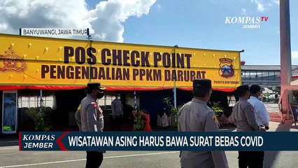 Download Video: Petugas Periksa Surat Vaksin dan Bebas Covid-19 Wisatawan Asing yang Hendak ke Pulau Jawa