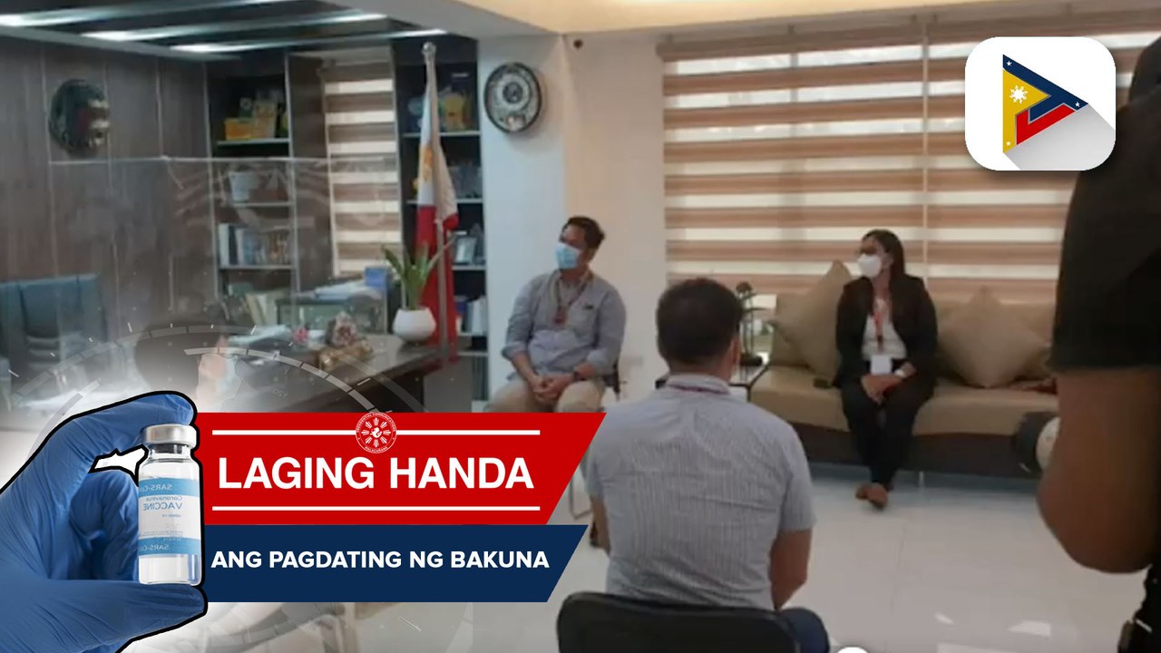 PCOO, nakipagpulong sa mga opisyal ng Claver LGU at namahagi ng health kits para sa mga residente nito