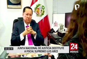 Luis Arce Córdova: Junta Nacional de Justicia acordó destituir por unanimidad al fiscal