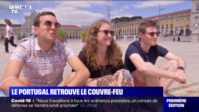 Les vacanciers français s'adaptent au couvre-feu au Portugal