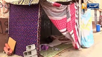 أزيد من 10 عائلات دون مأوى تفترش الشارع ببلدية بئر توتة