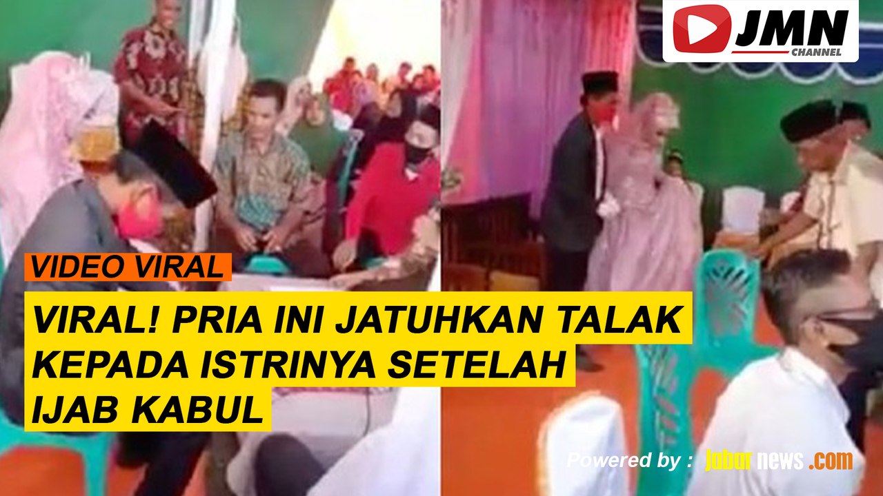 REPORTASE - VIRAL! PRIA INI JATUHKAN TALAK KEPADA ISTRINYA SETELAH IJAB KABUL