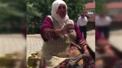 Köylü kadından aşı ekiplerine eşek sırtında moral şiiri: Eşeğinin üstündeyken aşısı vuruldu