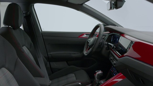 Der neue Volkswagen Polo GTI - Innen sind Schwarz, Rot, Grau und Chrom die dominierenden Farbtöne