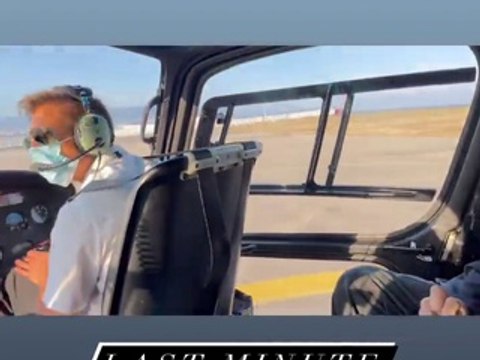 Jane Birkin arrive en hélico à Cannes !